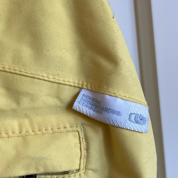 BONFIRE Snowboard pants. Yellow, size small - Picture 5 of 13